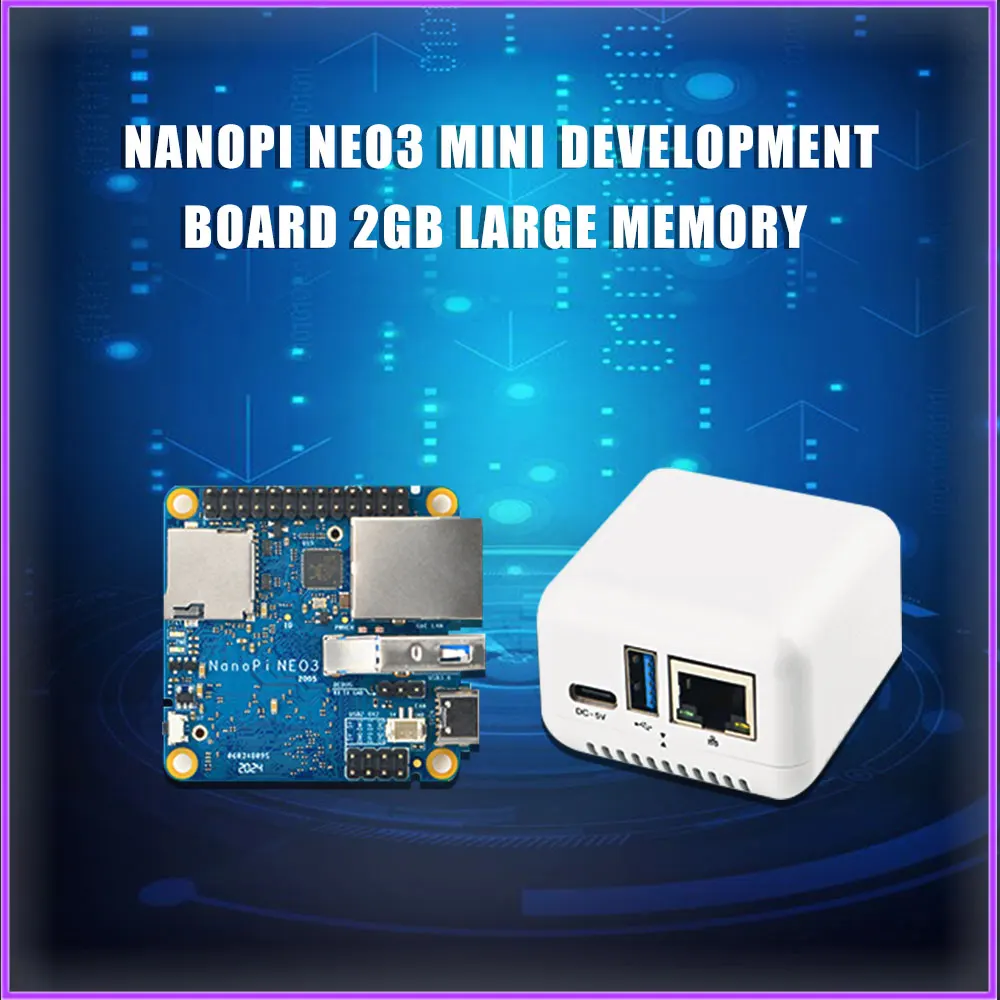 Мини макетная плата NanoPi NEO3 RK3328 гигабитный порт Ethernet память 1 ГБ/2 ГБ OpenWrt/LEDE Прямая