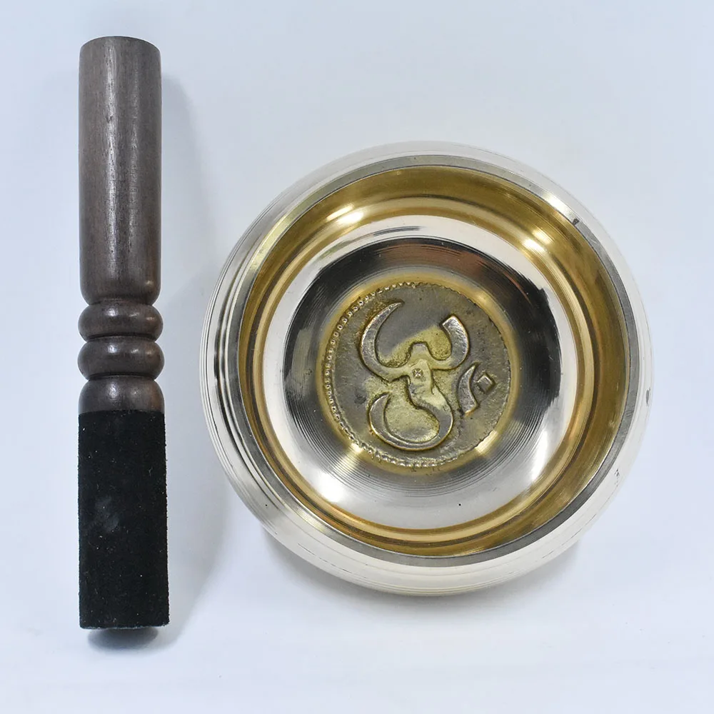 Новое поступление золотые Поющие миски с мантрой внутри приятный звук для