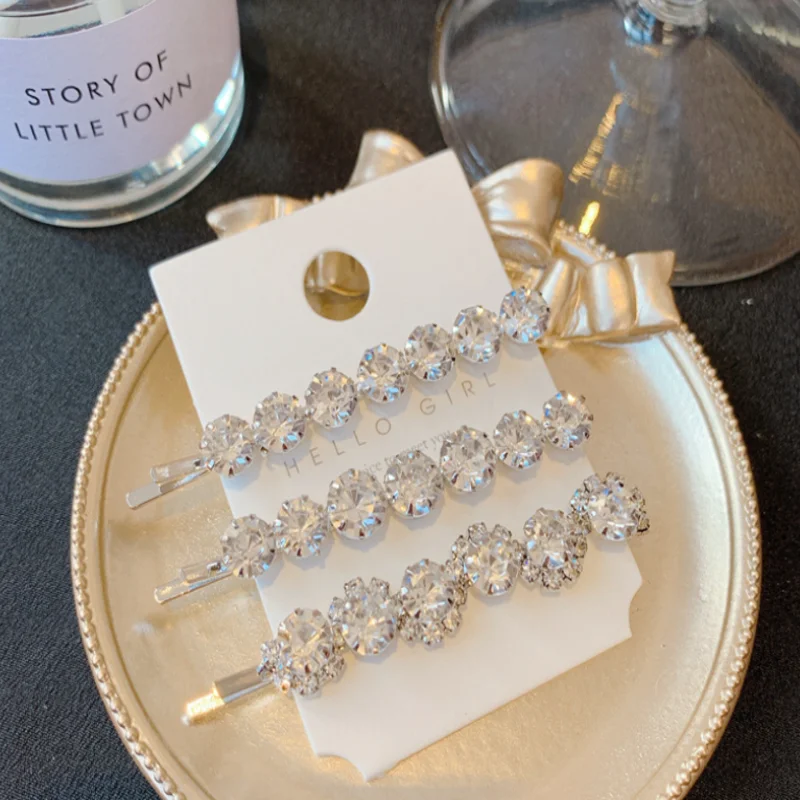 Корейский супер сверкающий бриллиантовый зажим для волос комбинированный