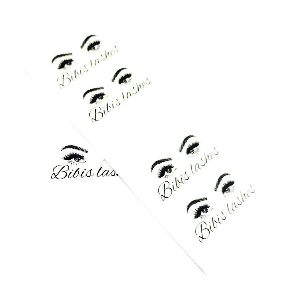 Иконы на заказ прозрачные наклейки коробка для ресниц клейкая этикетка логотип печать Персонализированная клейкая наклейка бесплатный ди... от AliExpress WW