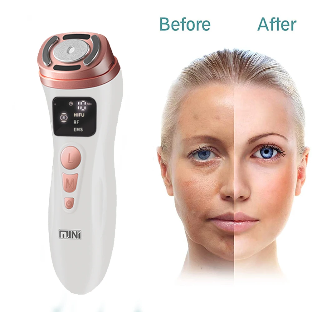 

Mini HIFU Skin Care Machine Ultrasound RF EMS Facial Beauty Device Face Massager Neck Lifting Tightening Rejuvenation Product