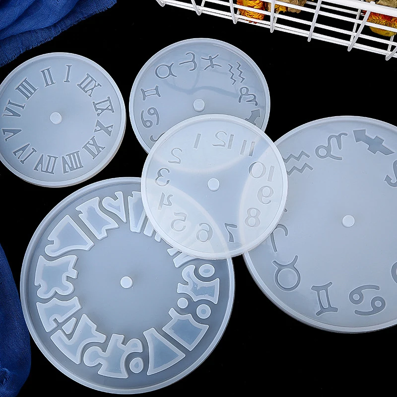 

Epoxy Resin Mold Silicone DIY Clock Mold Clock Casting Epoxy Mold Handmade Jewelry making Tool Crafts Jewelry Accessories