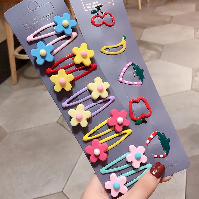 

10-20pcs Children Cute Color Hair Clip Head Jewelry Drop-shaped Clip Hair Accessories Baby Clip Cute Baby Hairpin Kids Headwear