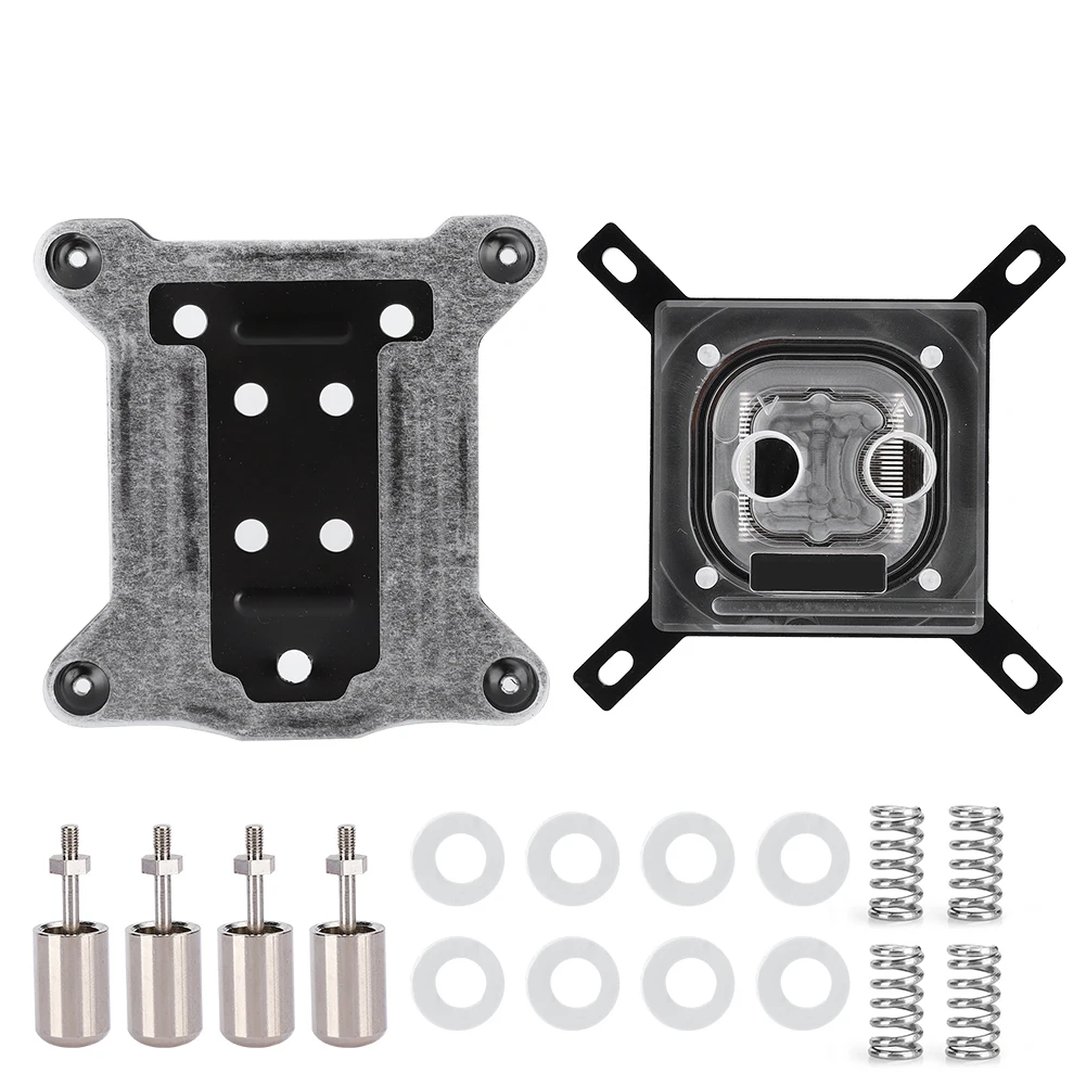 Прозрачный Водяной кулер для процессора блок водяного охлаждения Intel