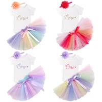 9 18m baby girls birthday party dress summer newborn infantil colorful tutu outfit cake smash wedding holiday daily wear