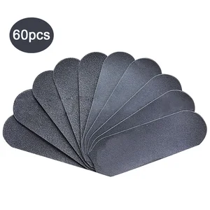 60 шт педикюр средство для удаления костных наростов Нержавеющаясталь ног рашпиль файлы двухсторонняя Замена крупа колодки пятки скруббер, забота о ногах инструменты