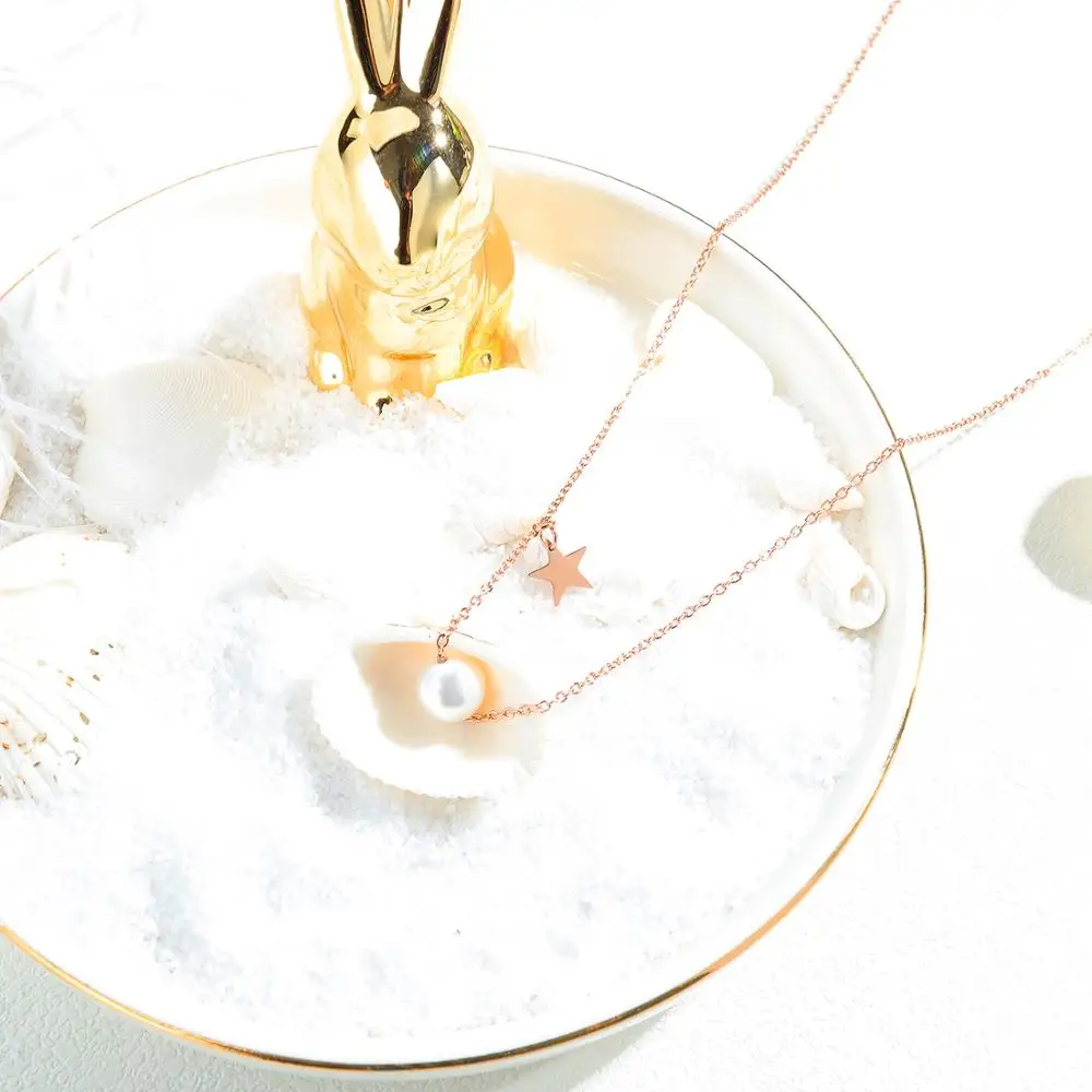 Оригинальный Простой темпераментный Модный кулон из розового золота с