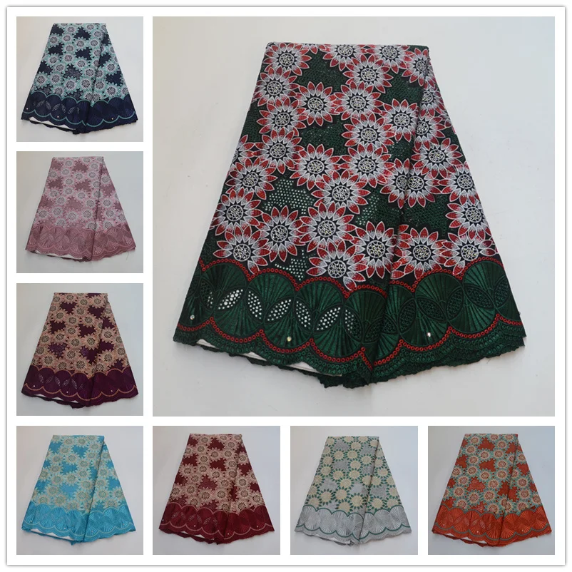 

New 2019 French lace Embroidery With stone Nigeria lace Fabric High Quality Africa Lace Fabric Used for women Wedding dress