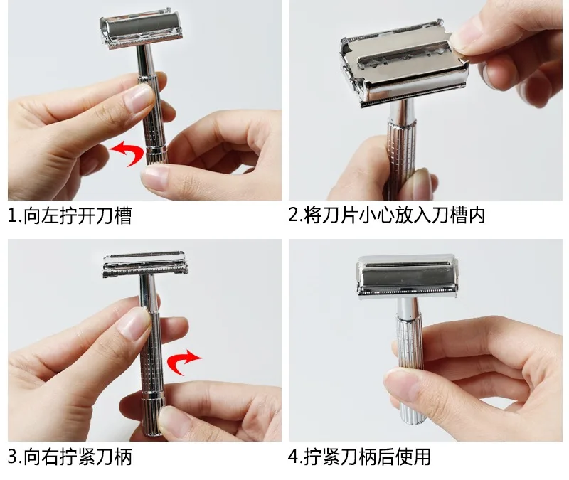 Винтажная бритва старинные безопасные бритвы мужской ручной бритвенный нож с