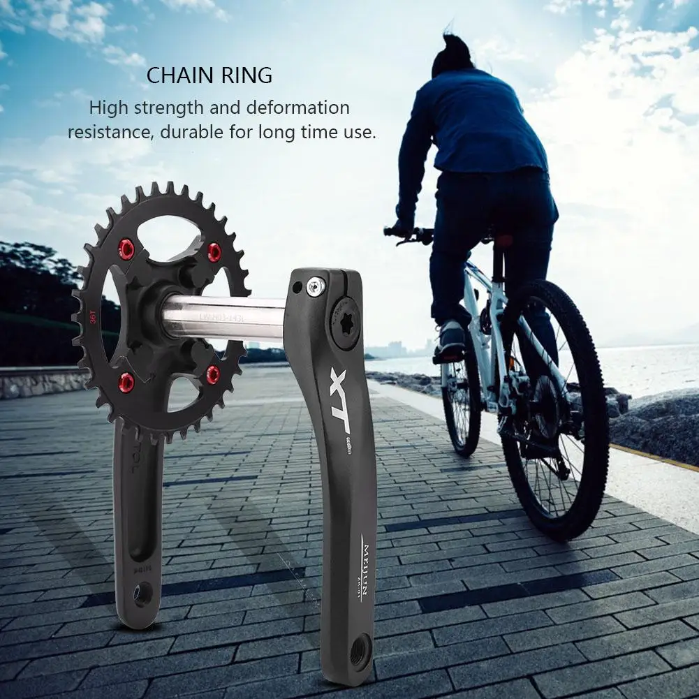 

104BCD MTB Bicycle Crankset Square Hole 170mm Crank Mountain Bike Crankset Chainring Bike Crankset For SRAM SHIMANO Deore