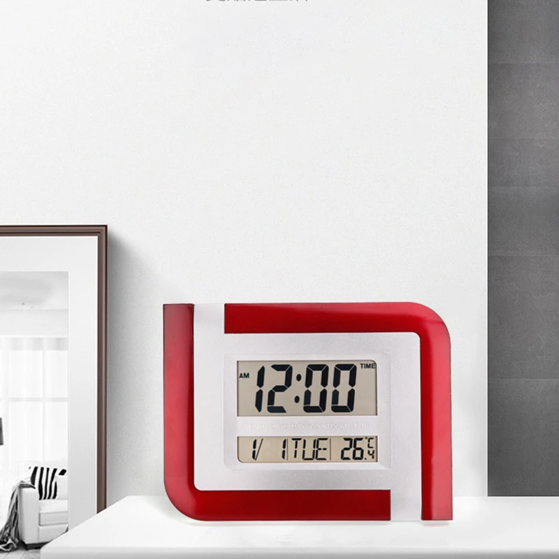 Светодиодный дисплей с большим номером электронные настенные часы повтор