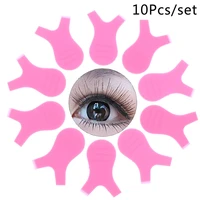 10 pcsset pink silicone eyelashes lift lifting curler eye lash extension graft brush tool accessories