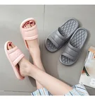 Шлепанцы из ЭВА для мужчин и женщин, Нескользящие, мягкие, пенная подошва, повседневная обувь для дома, для ванной комнаты, гостиницы, летние