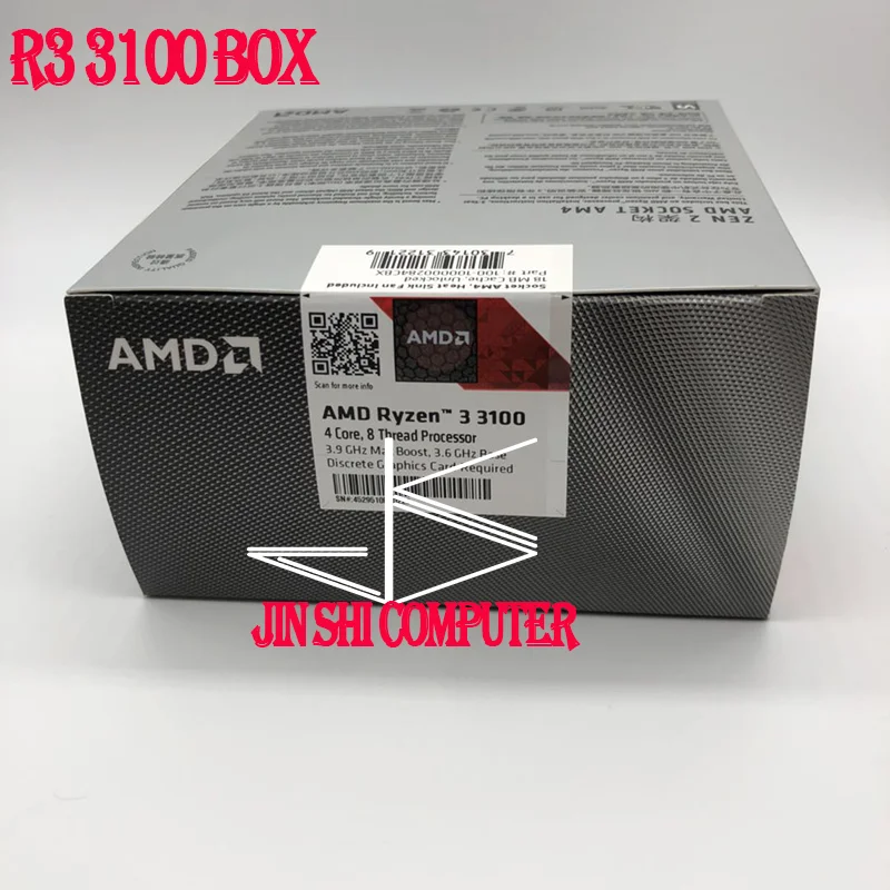 Процессор AMD Ryzen 3 3100 R3 6 ГГц четырехъядерный восьмипоточный процессор 65 Вт L3 = 16M