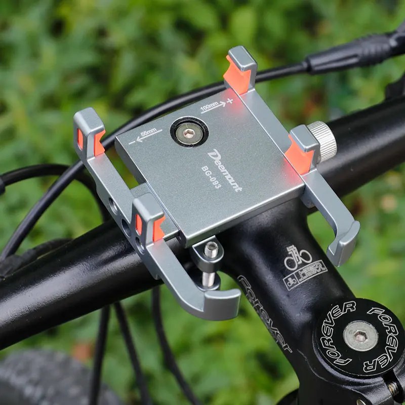 Deemount 4/6 Claws 360D Rotation Bicycle Phone Holder Optional Handlebar Mirror Mount Motorcycle E-bike Scooter GPS Bracket | Спорт и