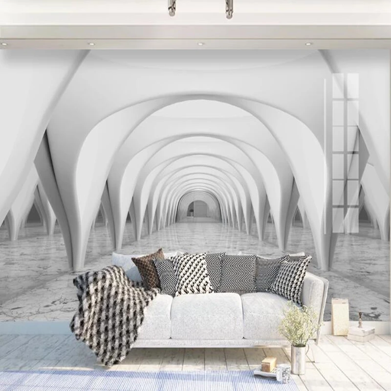 Индивидуальные papel де parede 3d Европейский archway картины для коридора гостиной фон