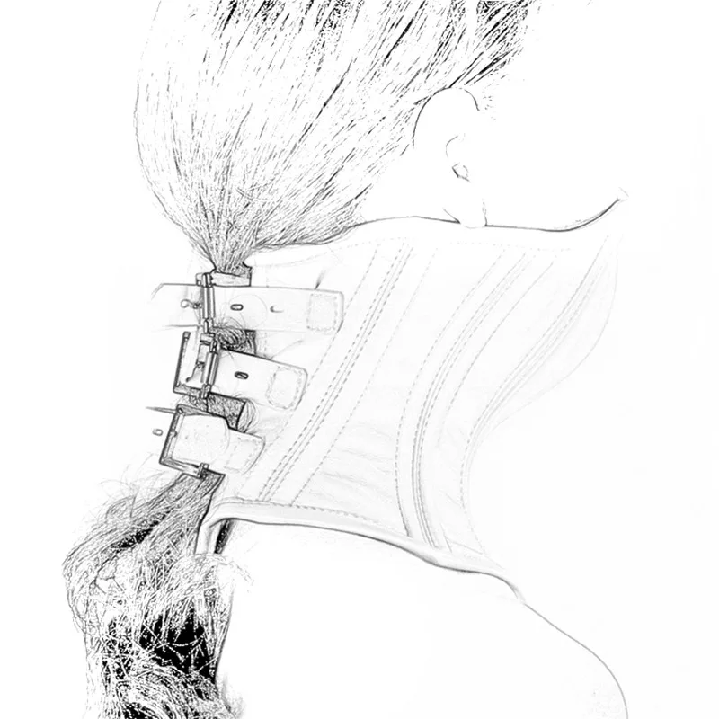 Экзотические аксессуары из регулируемой кожи бондаж Фетиш ошейник для мужчин