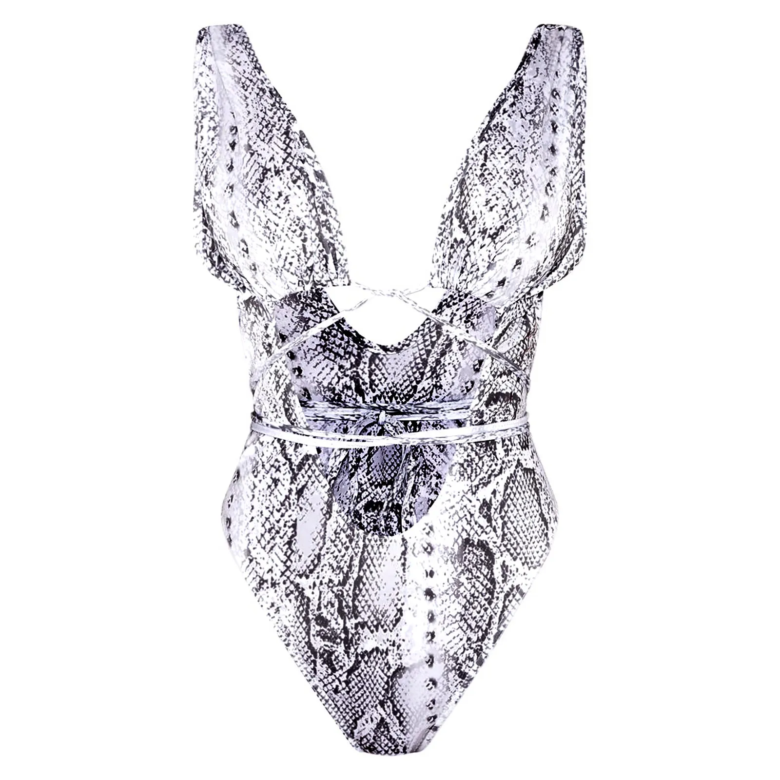 

Women Swimsuit One Piece Sexy Bikini Padded Swimwear Open Back Beach Bathing Suit Bikini Swimwear 2021