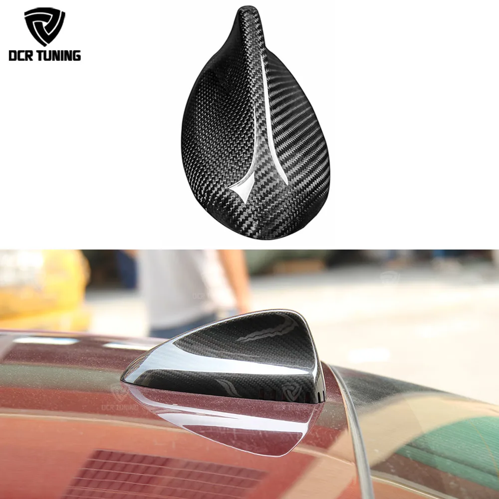 Carbon Fiber Roof Shark Fin Antenna Trim Cover For Alfa Romeo Giulia 4-Door 2016 2017 2018 - UP | Автомобили и мотоциклы