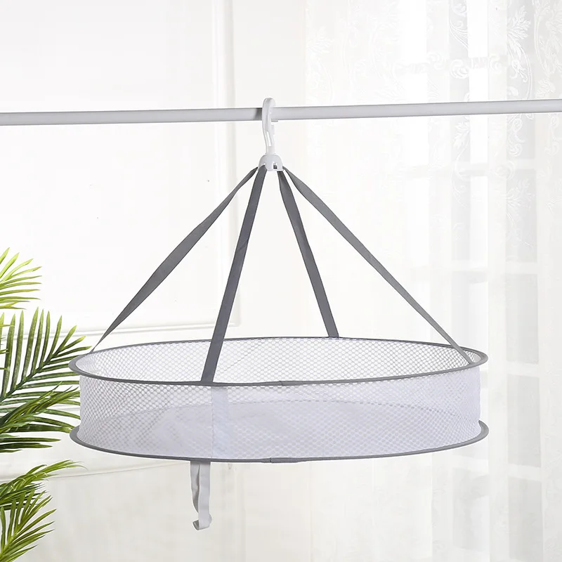 Бытовая корзина для белья сушилка свитеров плоская сетка дышащая Складная