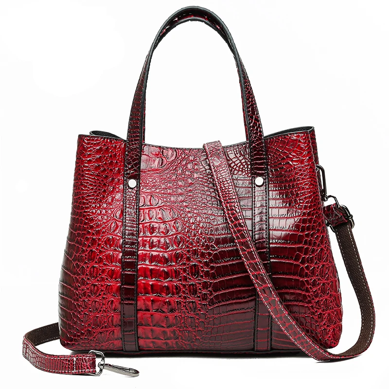 

Casual Tote Bag Crocodile Leather Luxury Handbags Women Bags Designer Handbags High Quality ladies Crossbody Hand Bags For Women