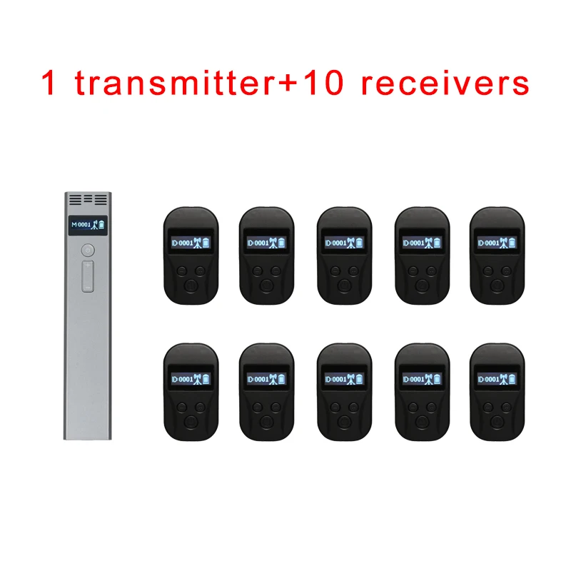 Беспроводная система гида (1 ручной передатчик + 10 приемников)/Беспроводная