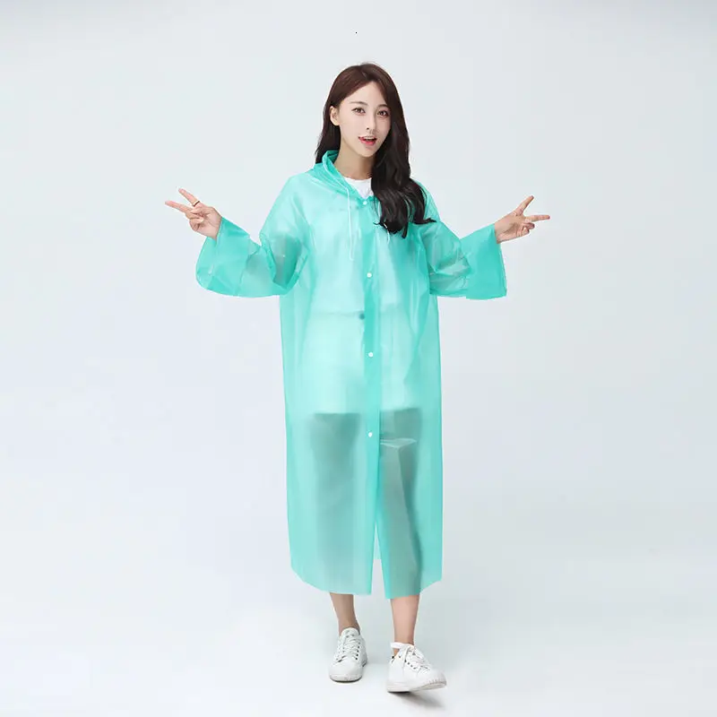 Женский непромокаемый дождевик FGHGF прозрачный из ЭВА для кемпинга |