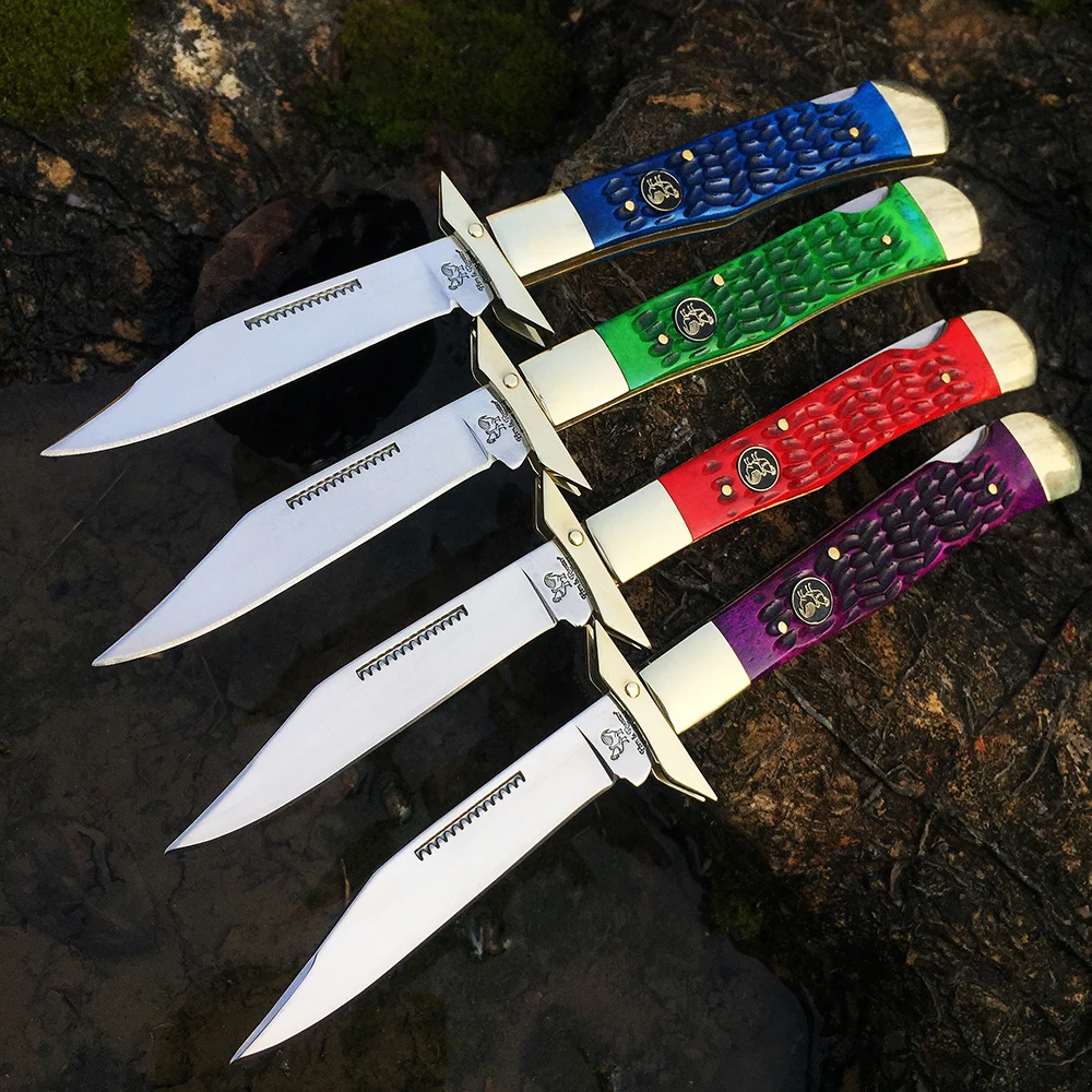 Складной карманный нож для повседневного использования ручка из черно-белого