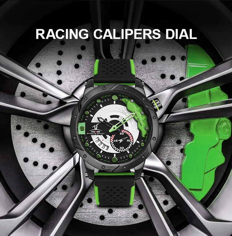 Часы наручные WEIDE мужские кварцевые Многофункциональные люксовые брендовые