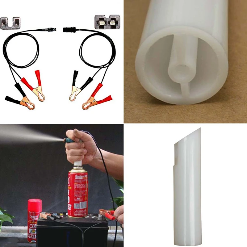 

Car Fuel Injector Flush Cleaner Wash Adapter Cleaning Tool DIY Kit With 2 Nozzles Clean For Cars Auto Washing Accessories