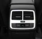 Матовый АБС-пластик для Audi A4 2016 2017, аксессуары, задняя часть автомобиля, кондиционер, решетка вентиляции, панель, блестки, Обложка, отделка, Стайлинг автомобиля