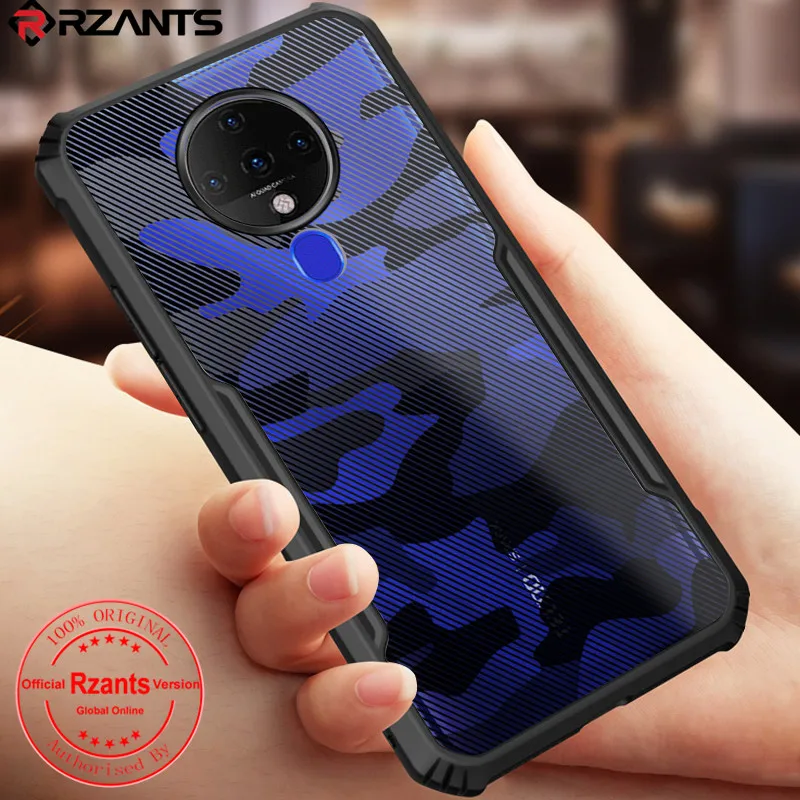 

Rzants For Tecno Spark 6 6 Go Case Hard [Camouflage Beetle] Shockproof Slim Crystal Clear Cover funda Casing