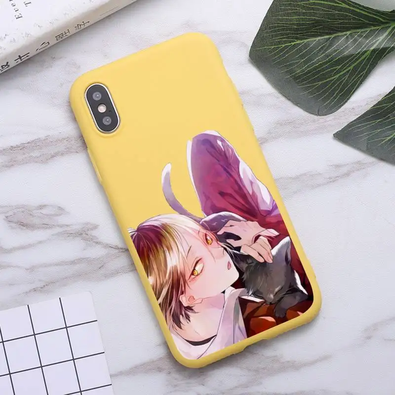 

Kenma Kozume Of Haikyuu anime Phone Case Candy Color for iPhone 6 7 8 11 12 s mini pro X XS XR MAX Plus