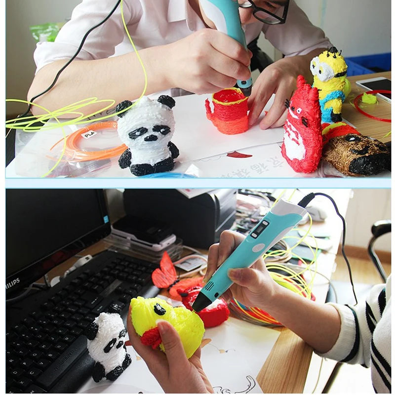 DIY 3D Pen Printing 3 D Printer With PLA Filament Smart Drawing For Kids Child Educational Toys Birthday Gifts | Компьютеры и офис