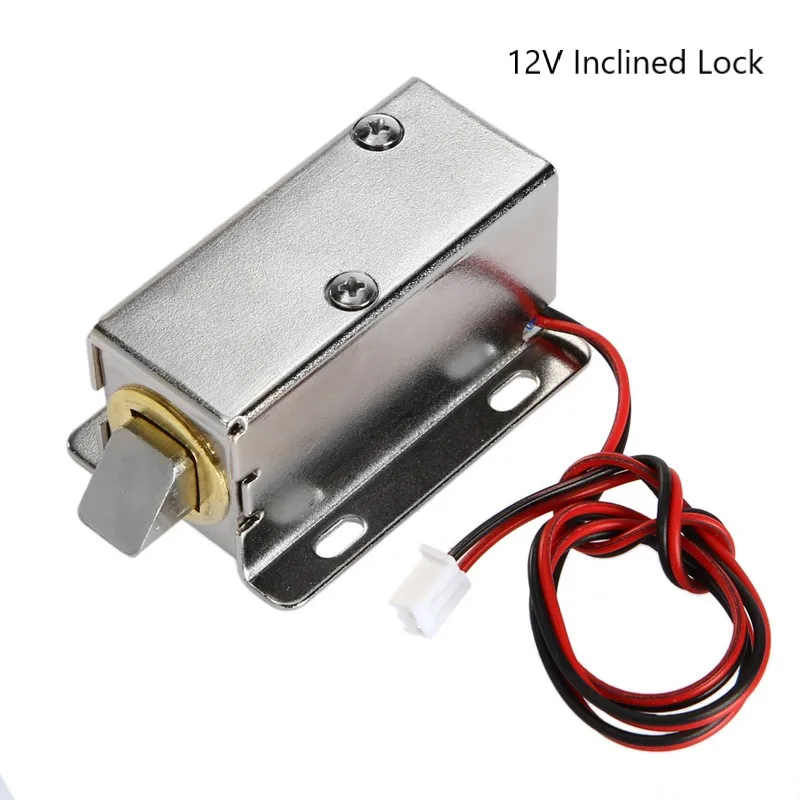 12V 24V Small Electric Bolt Lock Draw Cabinet Electronic Plug-in Door Electromagnetic Express Locker | Безопасность и защита