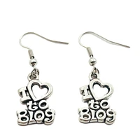 i love to blog creative charm earringsfashion jewelry women christmas birthday gifts accessories pendant
