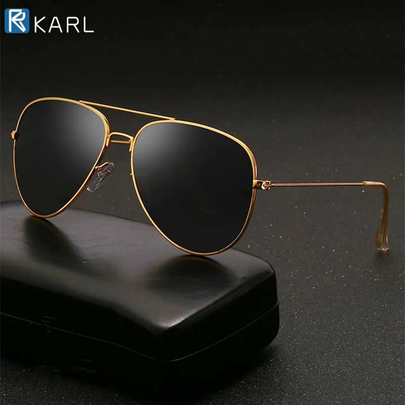 Винтажные авиационные солнцезащитные очки для мужчин поляризационные