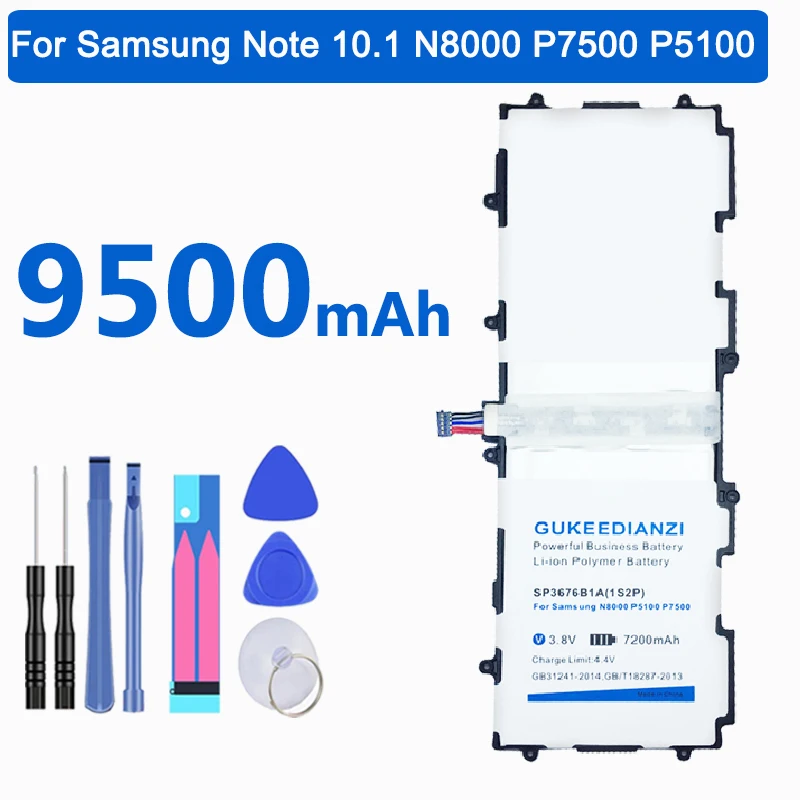 SP3676B1A(1S2P) 9500mAh аккумулятор планшетных ПК для samsung GALAXY Note 10,1 Tab 2 GT N8000 N8010 N8020 P7500 P7510 P5100 P5110 P5120