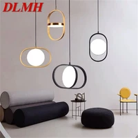 dlmh nordic pendant light postmodern creative design led lamp fixtures for home decorative living room