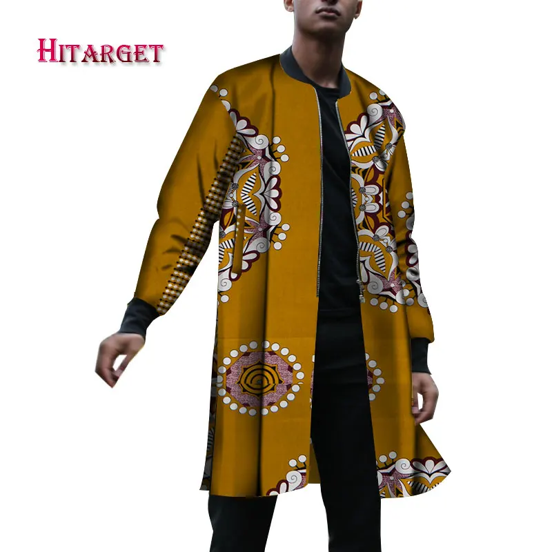 

2020 Africa Style Men Shirt Fashions Long Sleeve Top Long Jacket Round collar Dashiki African Print Coats Men Clothing WYN1168