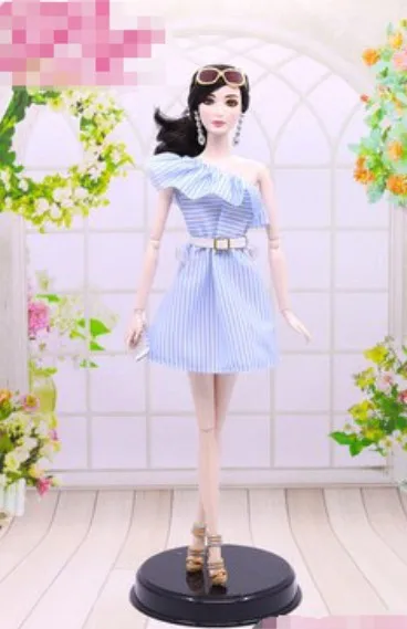Одежда для куклы; платье; брюки для куклы Барби; 1:6; BBI362 - Цвет: a dress only