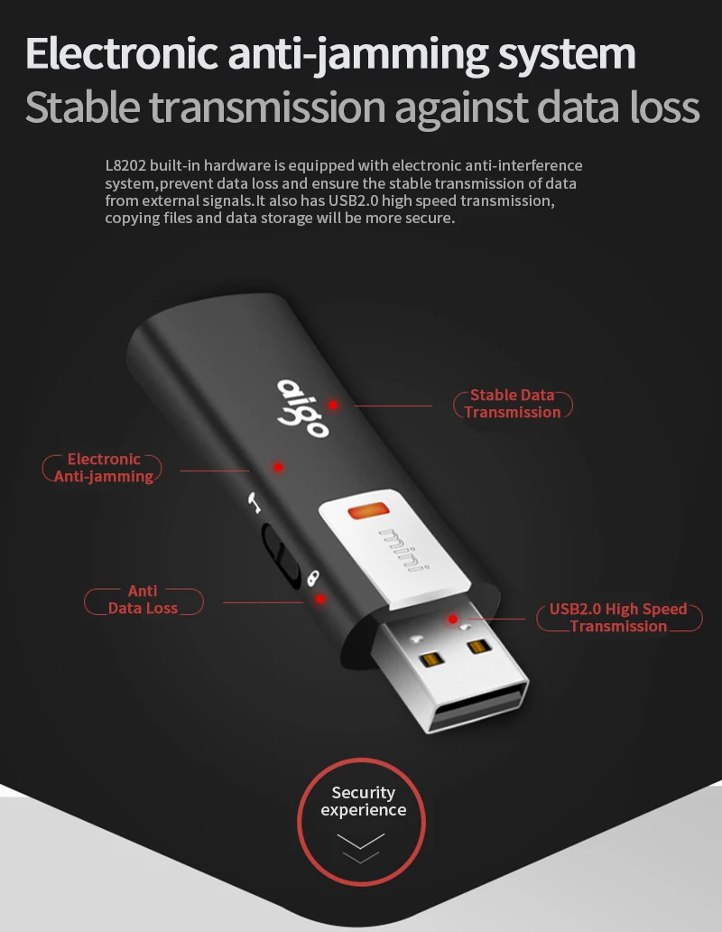 Aigo защита от записи usb флеш-накопитель антивирусный флеш-накопитель 8 ГБ usb флеш-накопитель usb память usb флешка cle usb