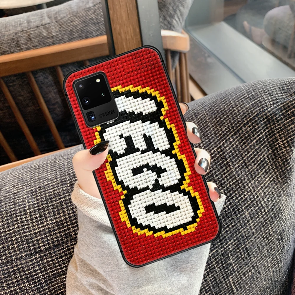 

LEGOs Phone Case Cover Hull For Samsung Galaxy S 7 8 9 10 e 20 FE edge uitra plus Note 9 10 20 black Prime Luxury Waterproof