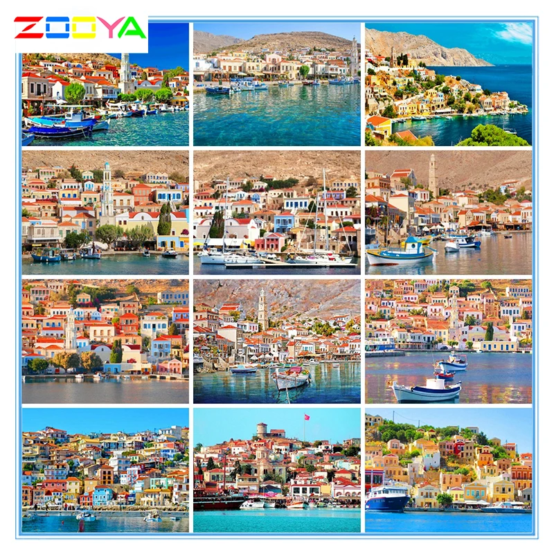 Полноразмерная Алмазная 5D картина сделай сам вышивка с мотивом морского берега