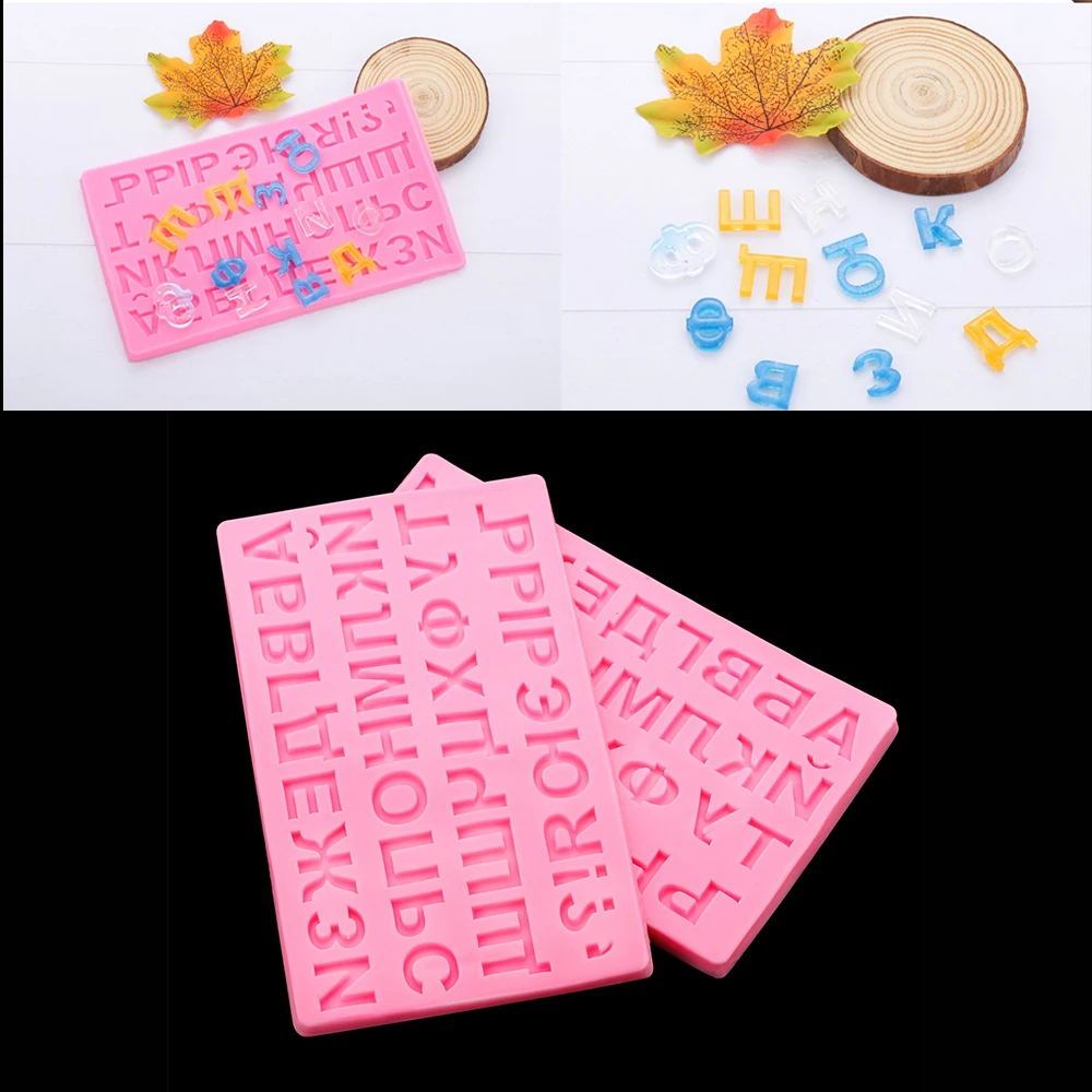 

Russian Alphabet Letter Jelly Candy Silicone Mold Fondant Casting Molds Epoxy Resin For DIY Cake Decorating Crafts Accessories