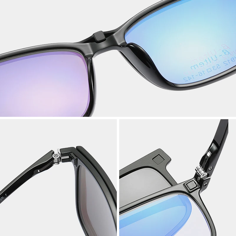 Optical Magnet Clip On Glasses Frame Women Prescription Myopia Eyeglasses TR90 Polarized on Sunglasses Men | Аксессуары для одежды