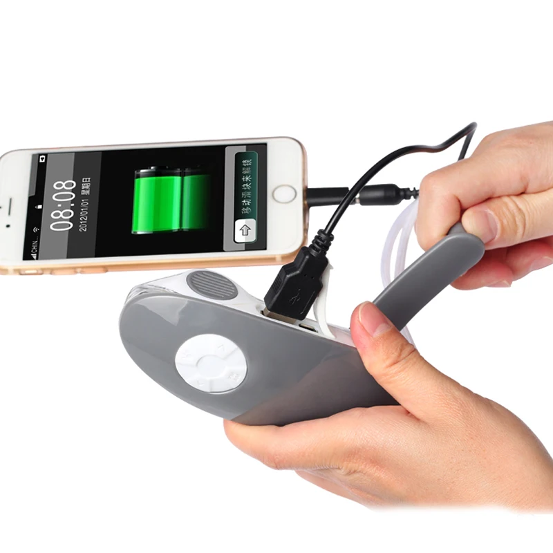 [Seven Neon] подарок аварийный перезаряжаемый Ручной Динамо фонарик радио и USB