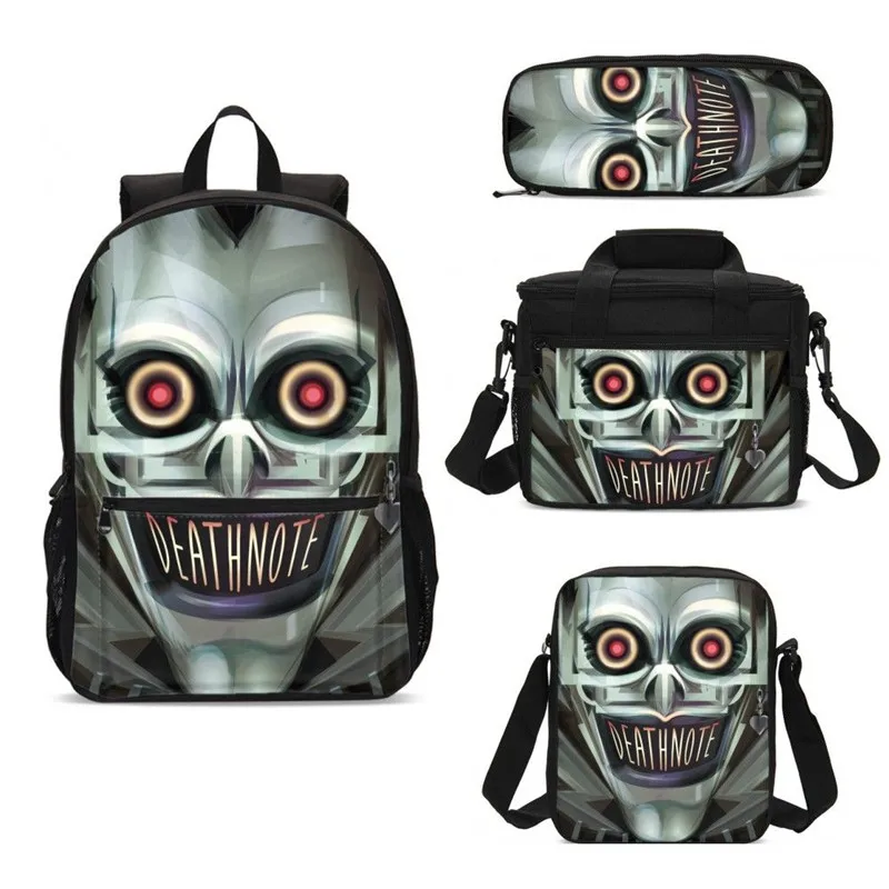 4 шт./компл. Портфолио для школы сумка мальчиков и девочек Harajuku аниме тетрадь