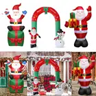 Надувная АРКА Дед Мороз, Снеговик, гигантское украшение для улицы на Рождество, гигантское украшение на новый год 2022
