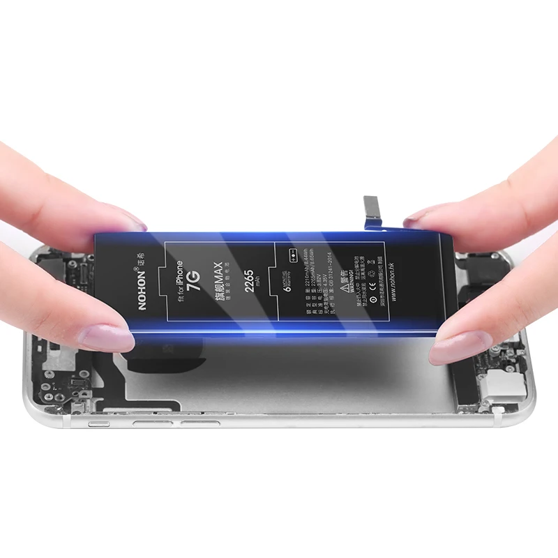 Аккумулятор NOHON для iPhone 7 7G, сменная батарея для телефона, полимерная литий-ионная батарея 2265 мАч, максимальная емкость батареи